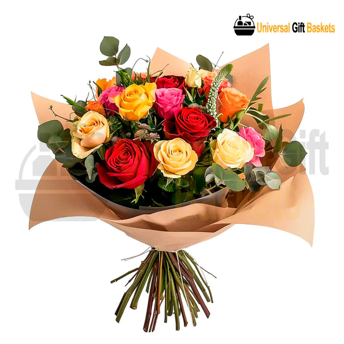 Multicolor Dream Bouquet with an assortment of colourful flowers