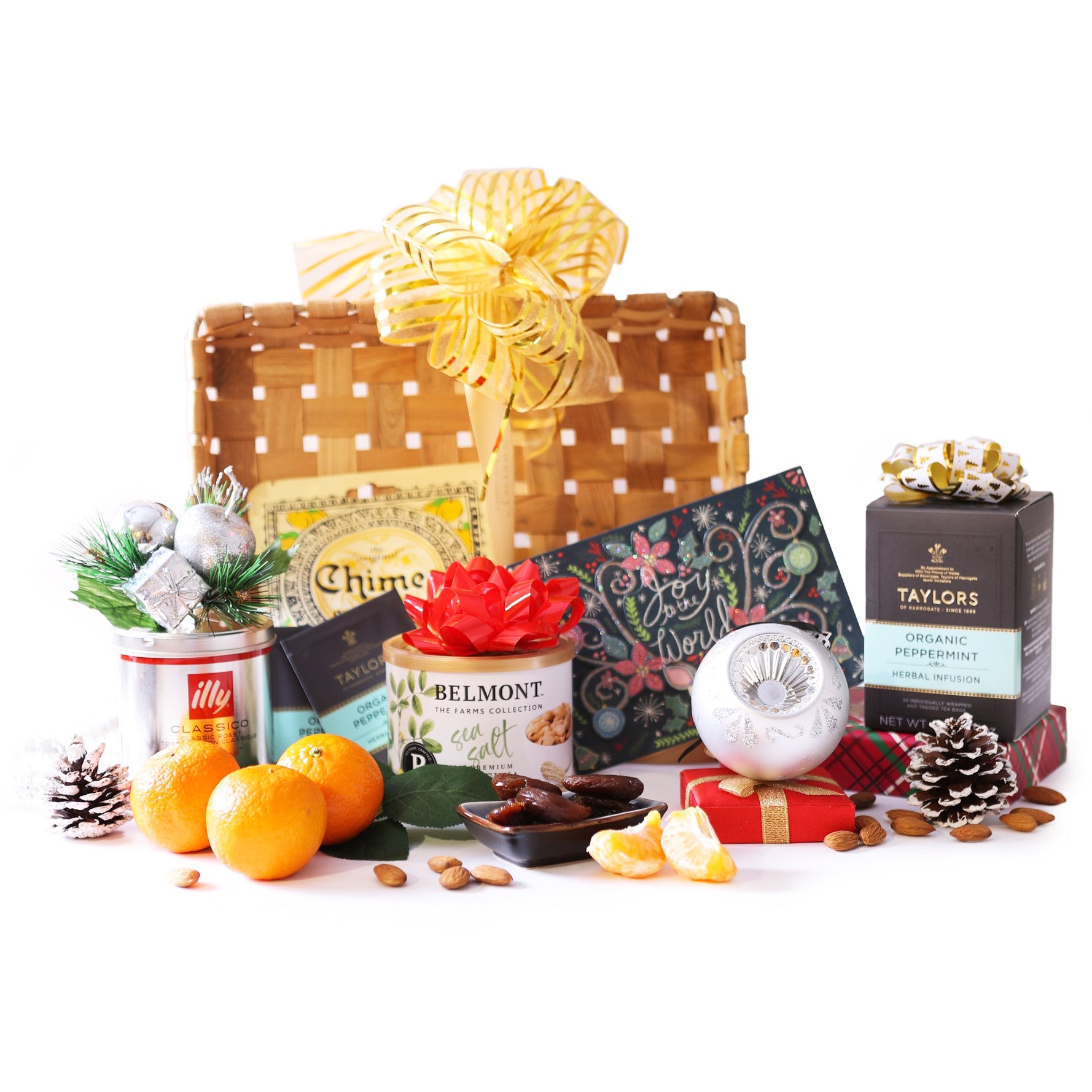 Festive Coffee, Tea & Fruit Basket alcohol-free gift for delivery in selected countries