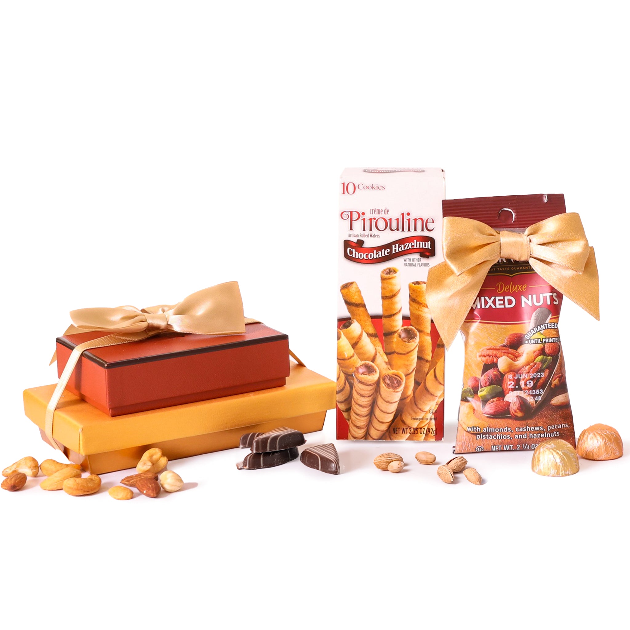 Chocolate, Wafers & Nut Gift Box gift basket