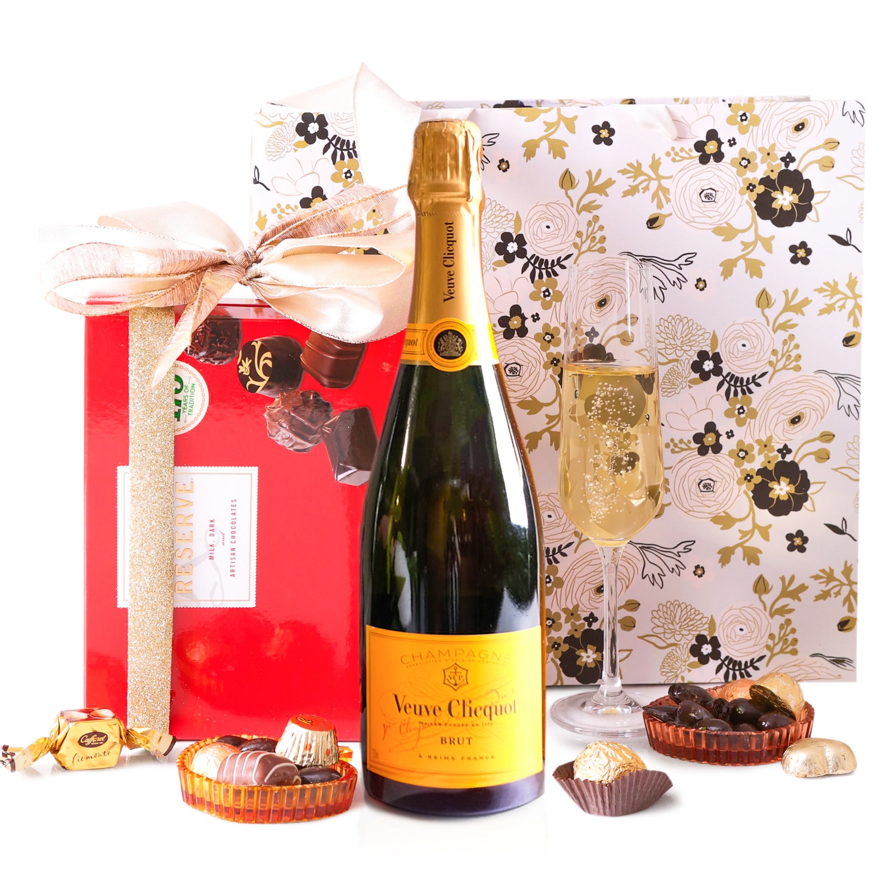 Veuve Clicquot & Truffle Celebration Gift gift basket