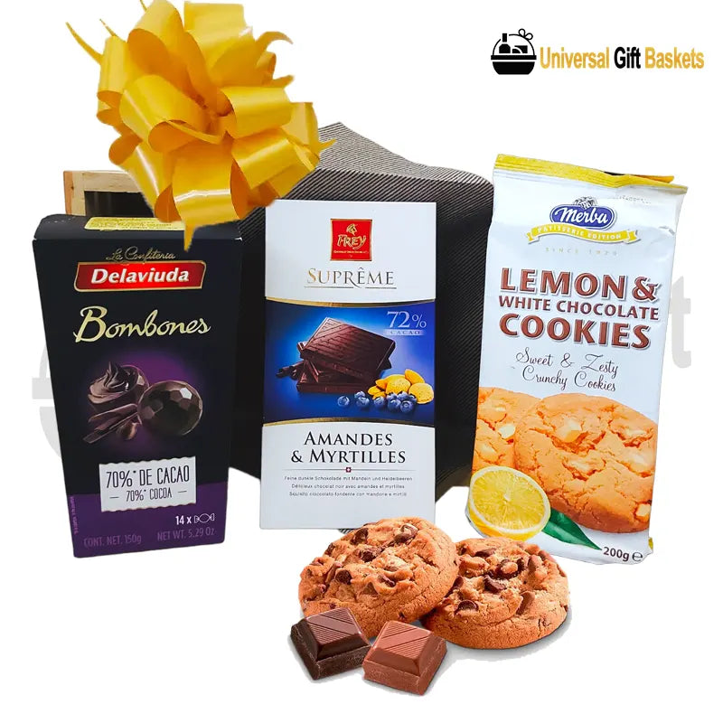 Gift Basket Box of Chocolates and Cookies Costa Rica