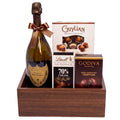 Dom Pérignon & Chocolate Truffle Gift gift basket
