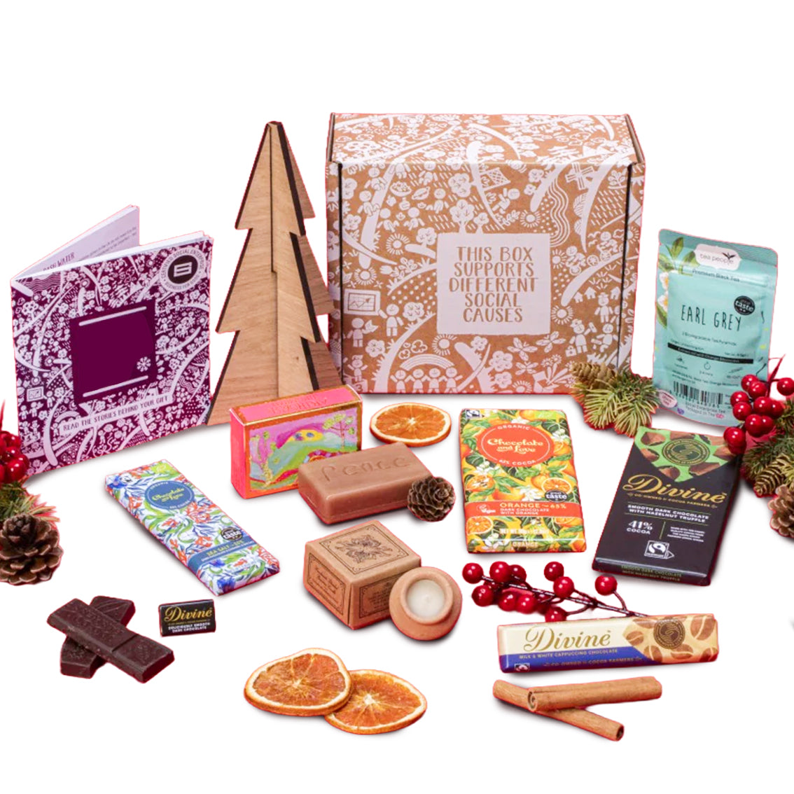 Chocolate, Tea & Candle Relaxation Gift for gift delivery in the United Kingdom