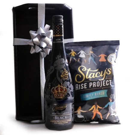 Sidra y snacks sin alcohol Gourmet-Gift-Baskets