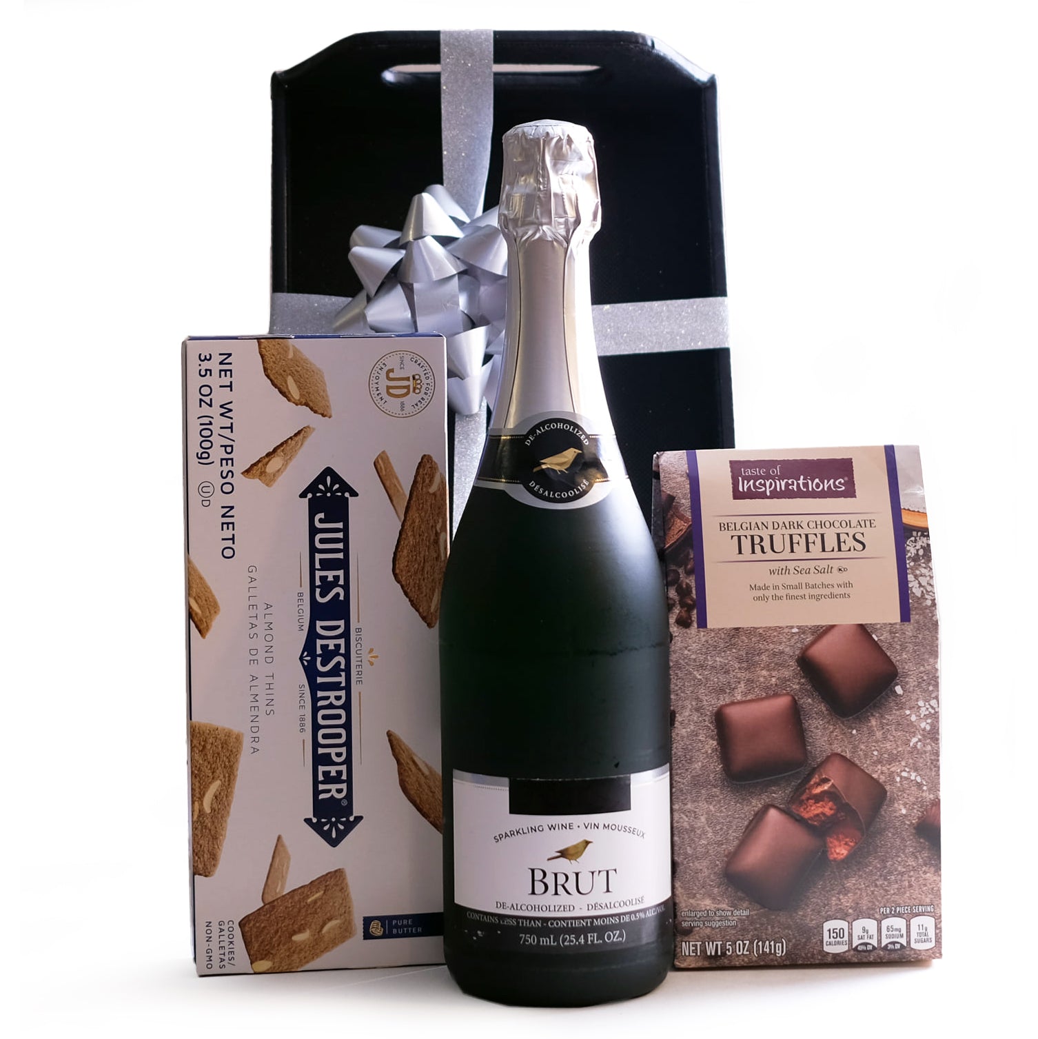 Sparkling Cider, Cookies & Truffles Set alcohol-free gift for delivery in selected countries