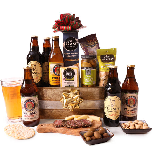 Dark & Light Beer Gourmet Basket for gift delivery in the United Kingdom