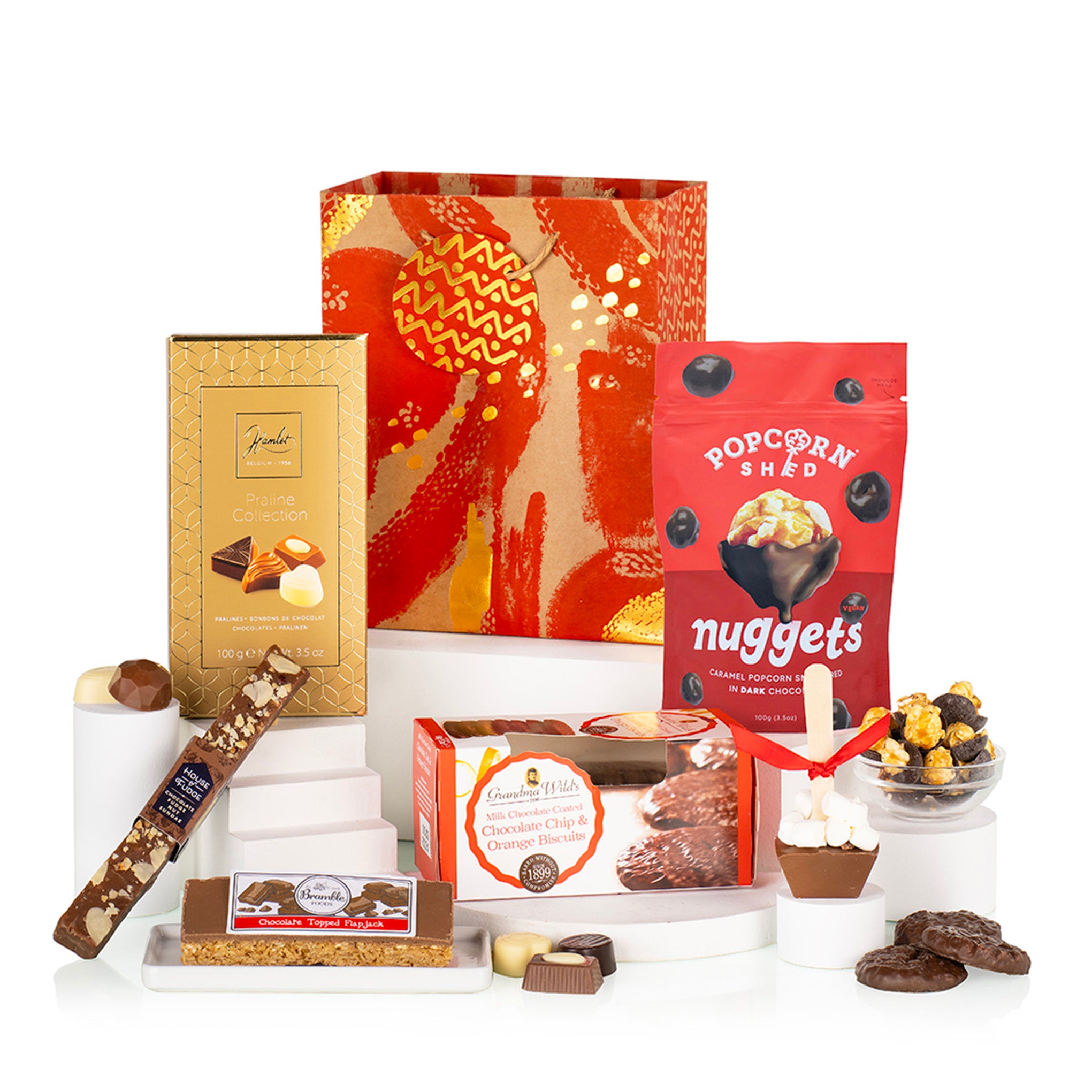 Chocolate Biscuit & Fudge Gift Bag for gift delivery in the United Kingdom