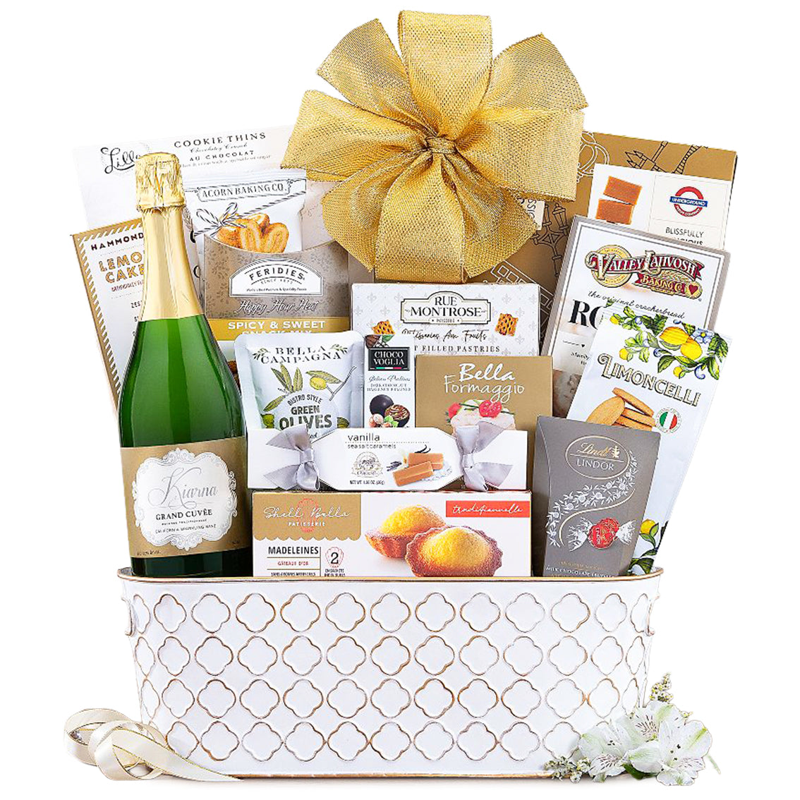 Timeless Sparkling Wine Gift Basket gift available for delivery in the United States