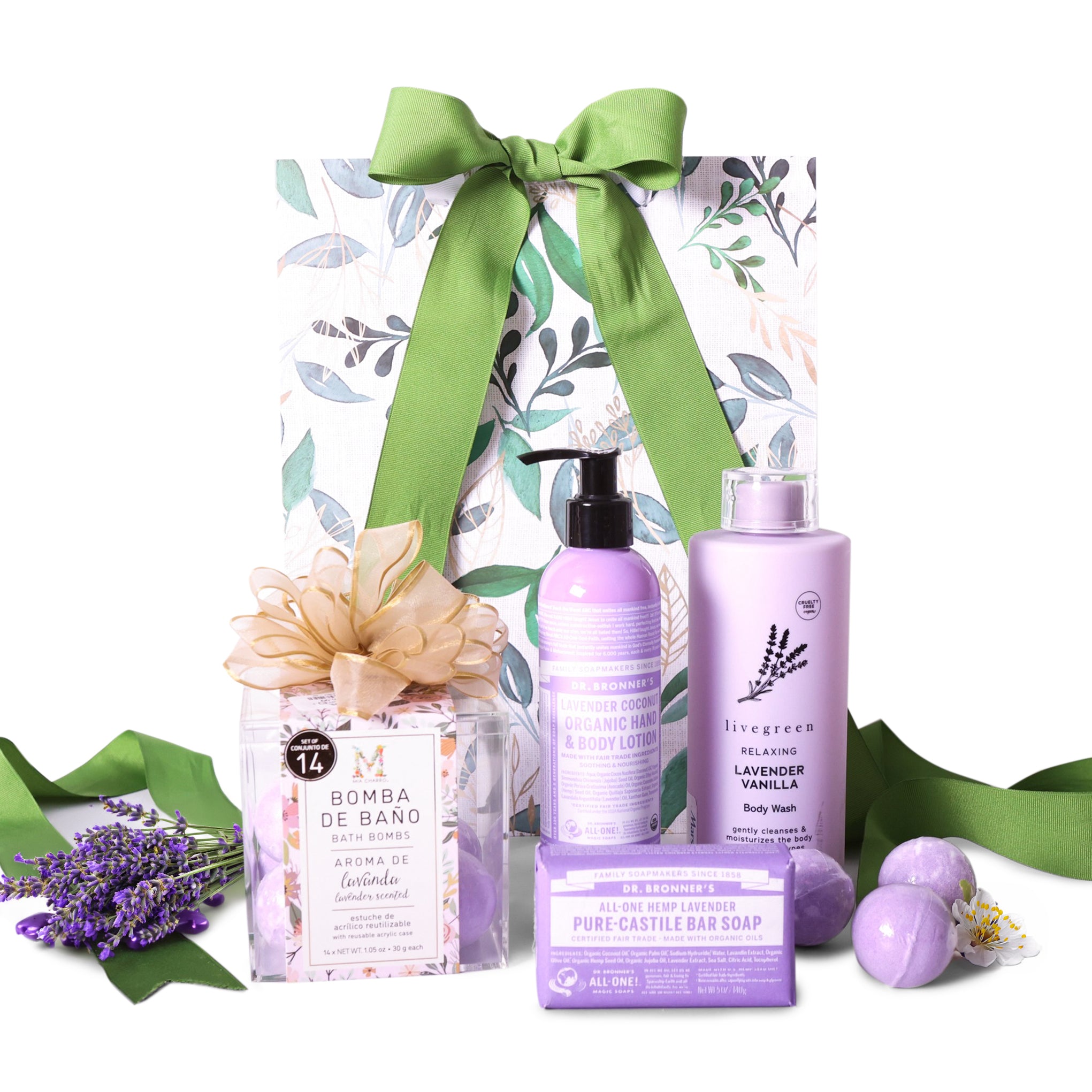 Lavender Bath & Body Gift Set gift basket