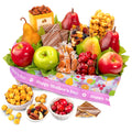 Luxe Fresh Fruit & Gourmet Basket gift available for delivery in the United States