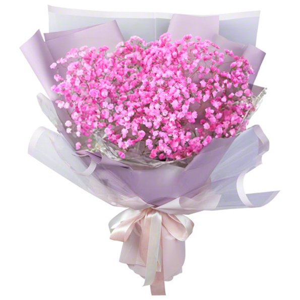 Pink Baby’s Breath Bouquet fresh flower arrangement