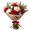 Red & White Rose Surprise Bouquet for gift delivery in the United Kingdom