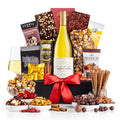 Timeless Chardonnay Gourmet Basket gift available for delivery in the United States