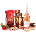Rosé Wine, Chocolate & Spa Hamper gift basket
