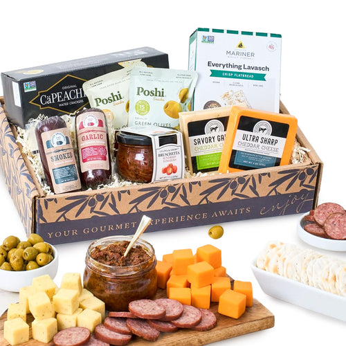 Elegant Cheese & Charcuterie Gift Basket gift available for delivery in the United States