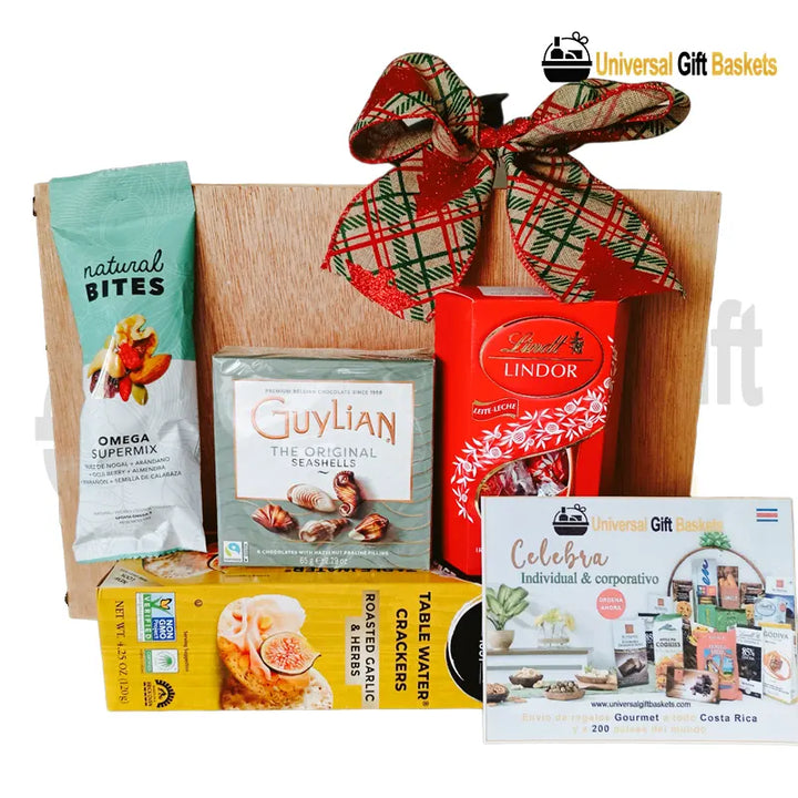Gourmet Selection with chocolates, crackers and nuts