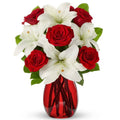 Radiant Red Roses Floral Arrangement gift available for delivery in the United States