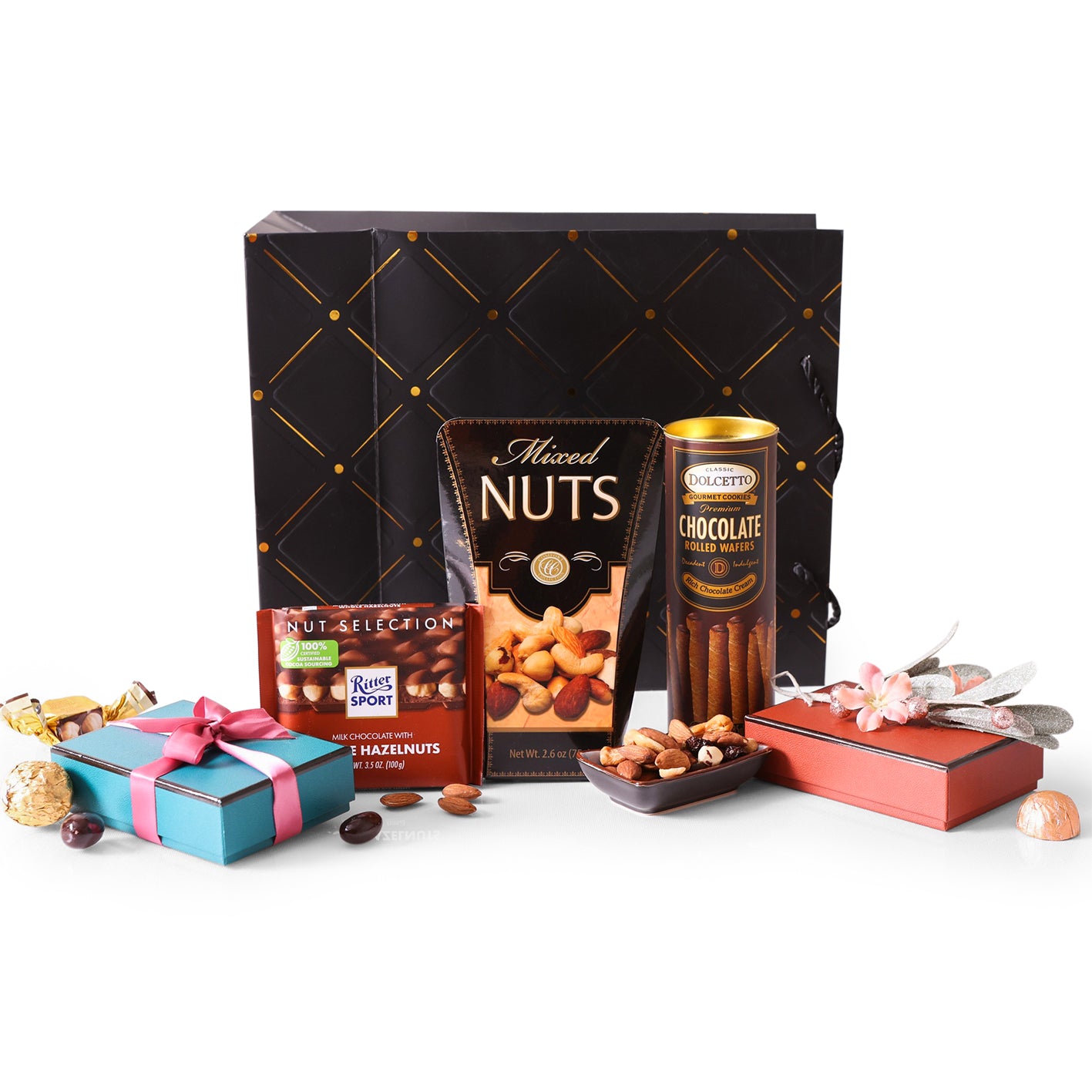 Dark & Milk Chocolate Treat Box gift basket