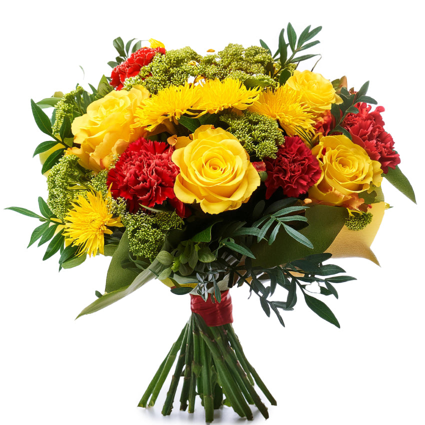Sunrise Rose & Carnation Bouquet fresh flower gift for delivery in selected countries