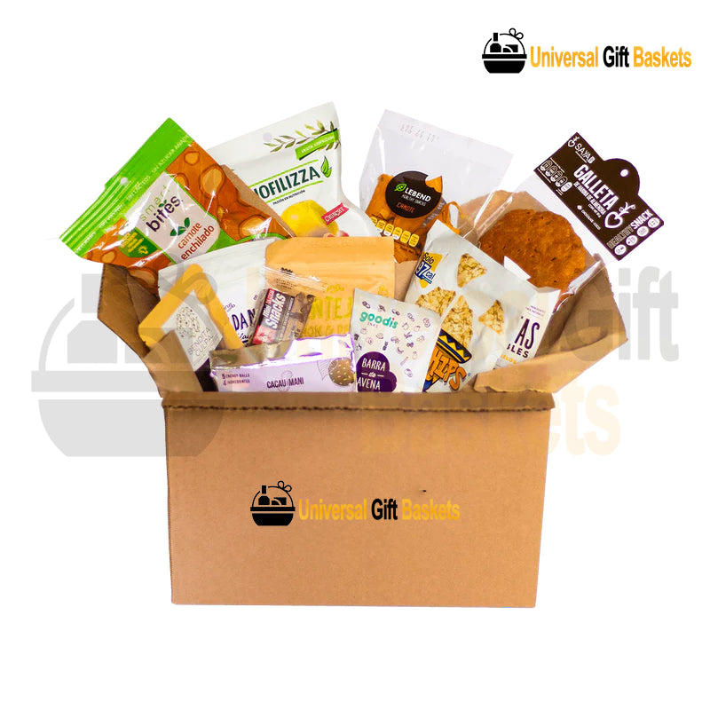 caja de snacks saludable gift baskets mexico