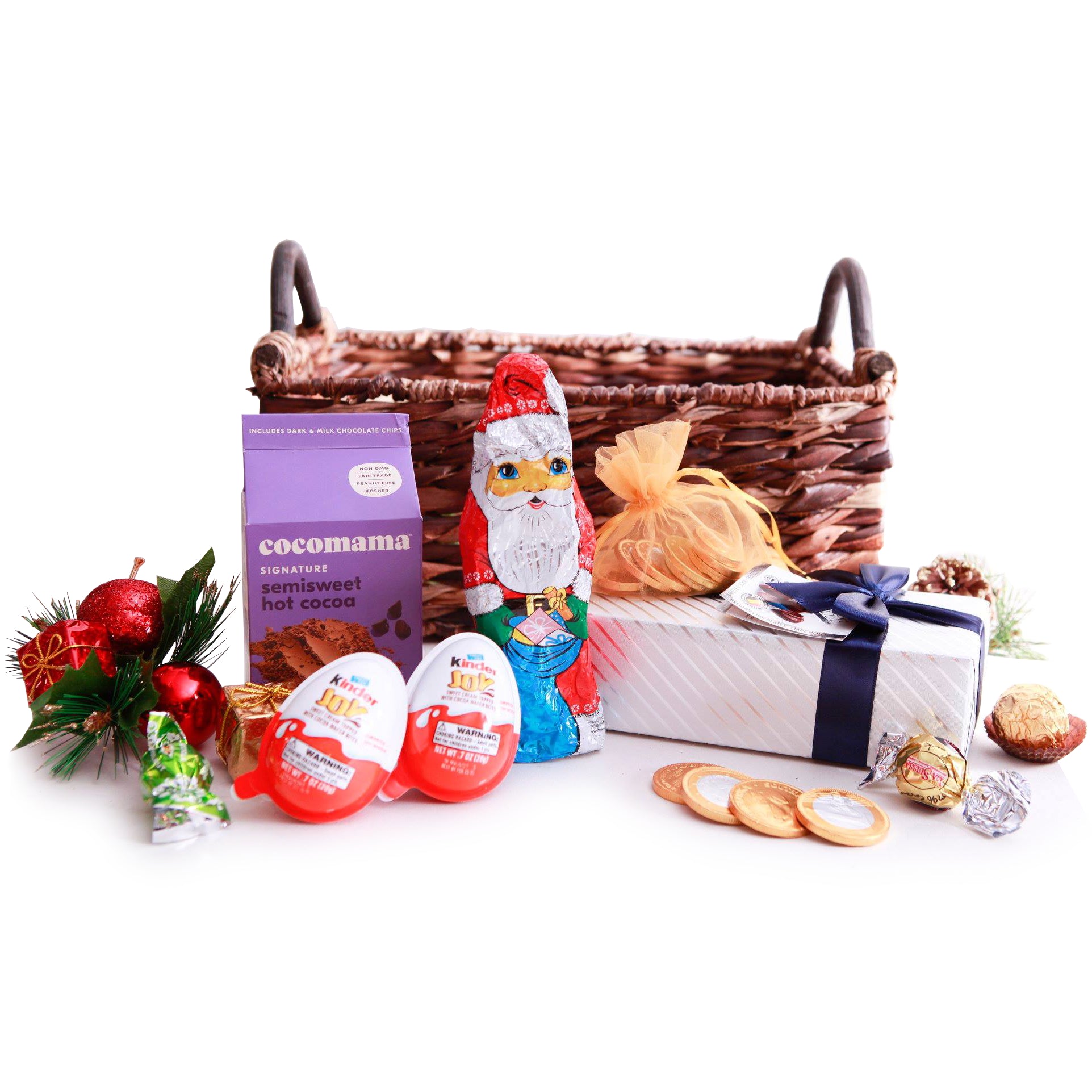 Holiday Cocoa & Chocolate Stocking Box alcohol-free gift for delivery in selected countries