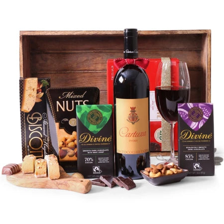 Dulces notas de otoño Wine-Gift-Baskets