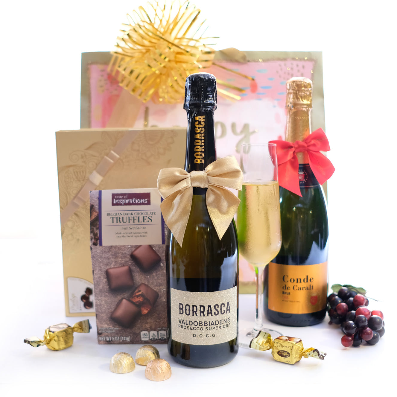 Cava & Prosecco Celebration Duo gift basket