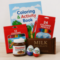 Sweetly Educational Kit combines creative activities with sweet treats in a fun and thoughtful gift. With coloring supplies, an activity book and chocolates, it is a great choice for birthdays, encouragement, celebrations and everyday surprises for kids