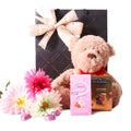 Teddy, Gerberas & Chocolate Gift Set alcohol-free gift for delivery in selected countries
