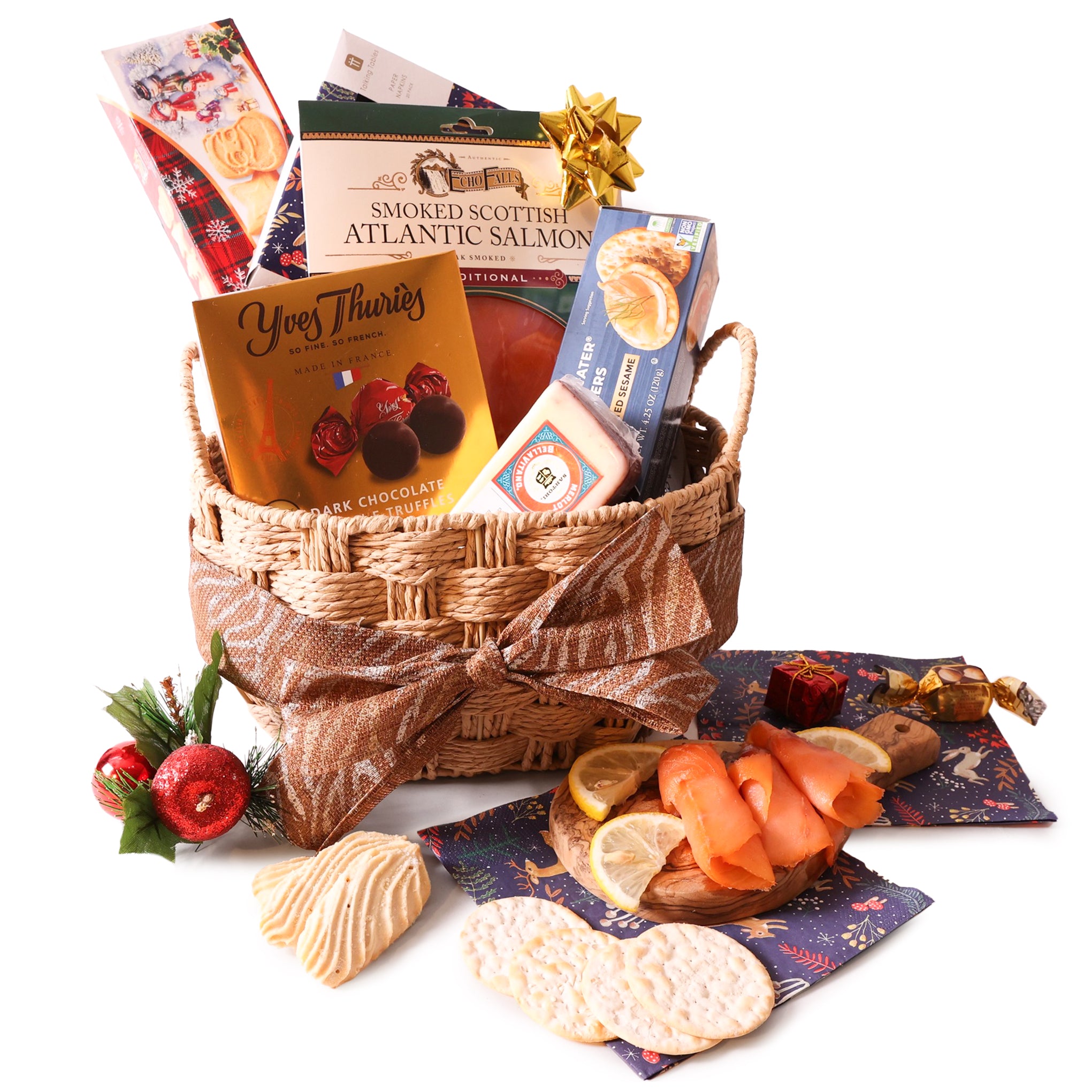 Yuletide Gourmet Feast Basket alcohol-free gift for delivery in selected countries