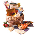 Smoked Salmon & Cheese Holiday Hamper gift basket