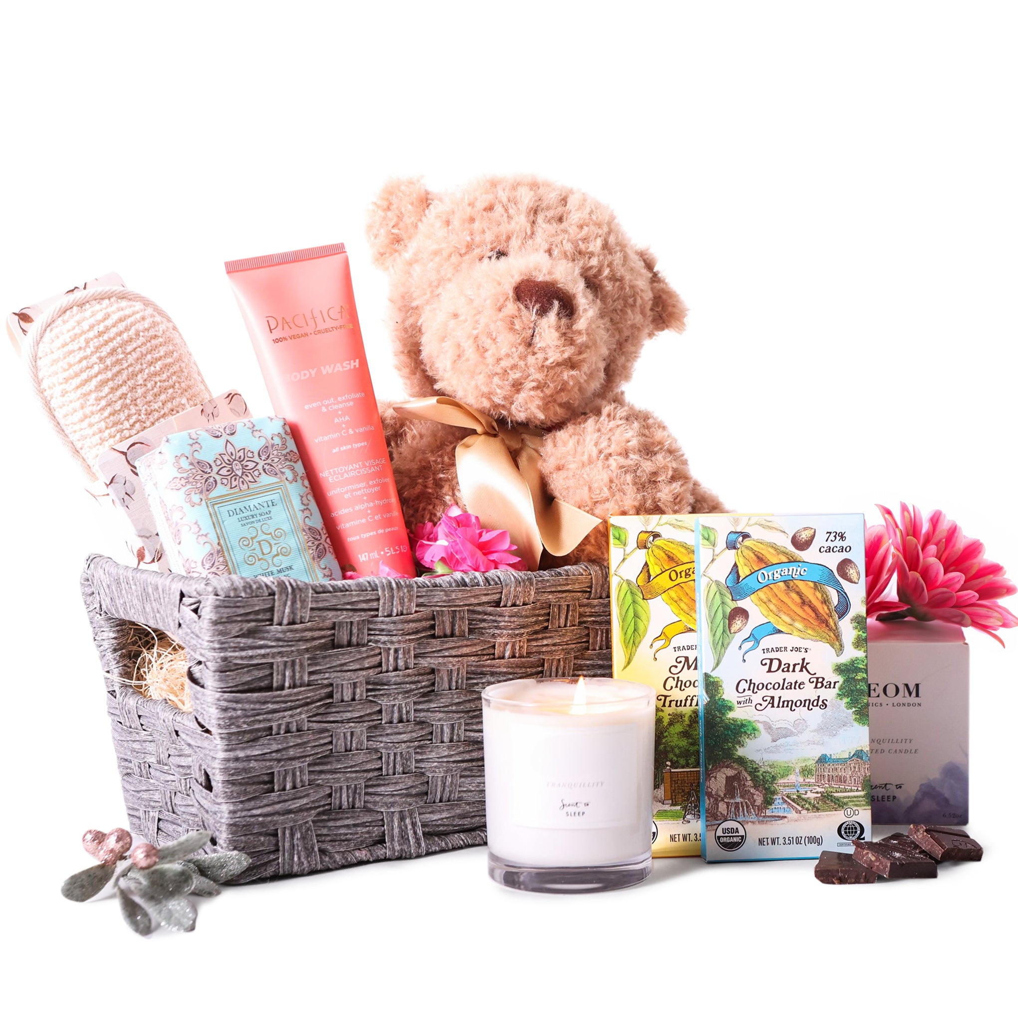 Chocolate & Spa Comfort Basket gift basket