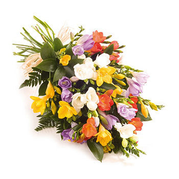 Vibrant Freesia Flower Bouquet for gift delivery in the United Kingdom