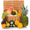 Fresh Fruit & Cheese Wicker Hamper for gift delivery in the United Kingdom