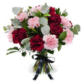 Crimson Carnation Flower Bouquet for gift delivery in the United Kingdom