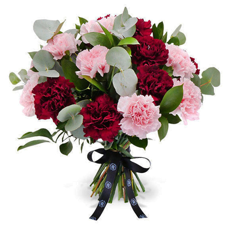 Crimson Carnation Flower Bouquet for gift delivery in the United Kingdom