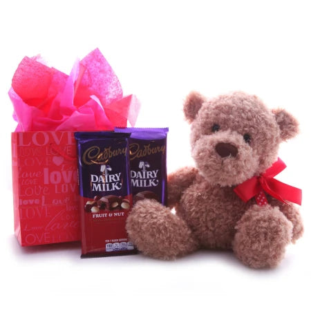 Sweet Bear Valentine's Gift Basket