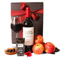 French Wine, Chocolate & Apple Gift Box gift basket