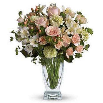 Towering Roses fresh flower arrangement for local delivery in the United States