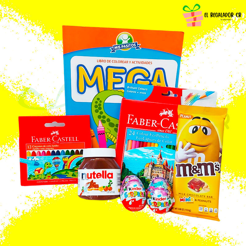 Gift for children in Costa Rica: Kinder Surprise coloring book