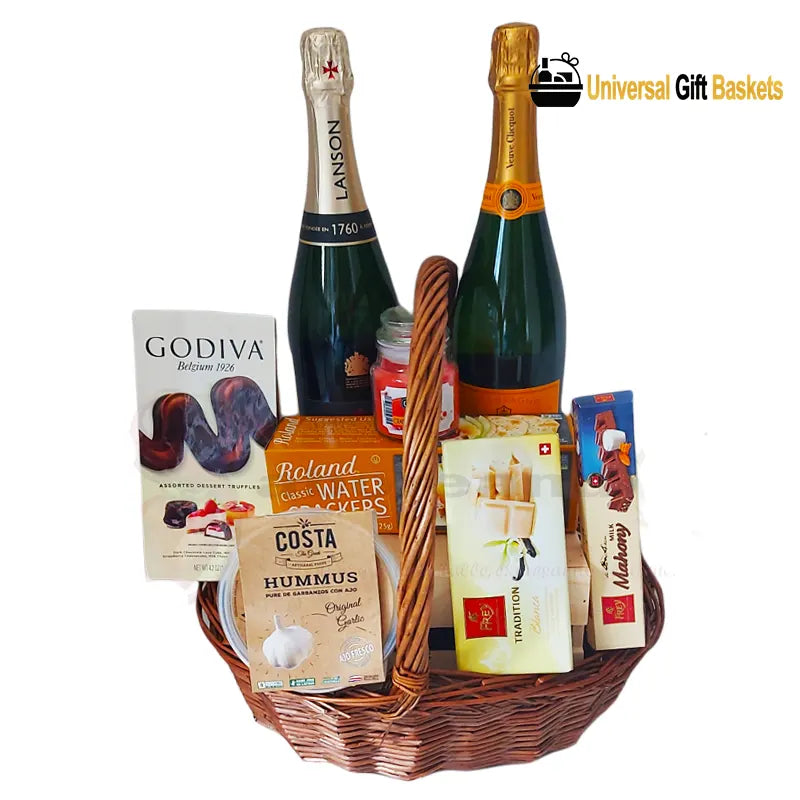 universal gift basket Celebración con Champagne
