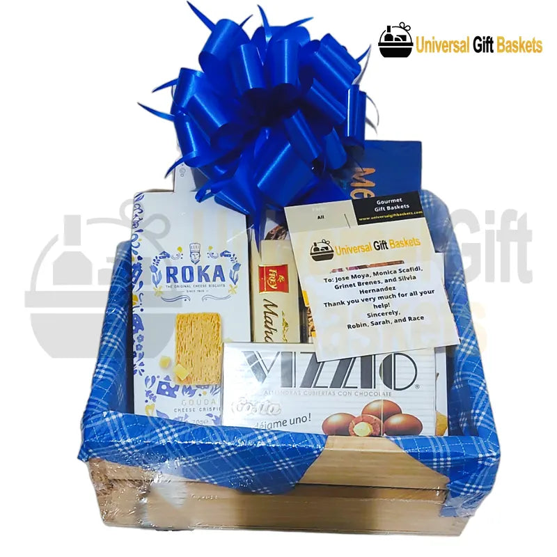 universal gift basket Cesta Azul Invernal
