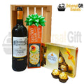 Gift Baskets Costa Rica Wine Wooden Box Cookies