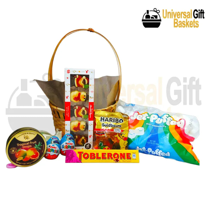 Canasta de dulces de Pascua 