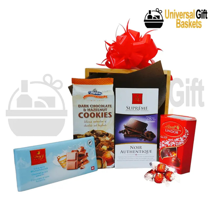 Celebration Starter Kit with chocolates and cookies